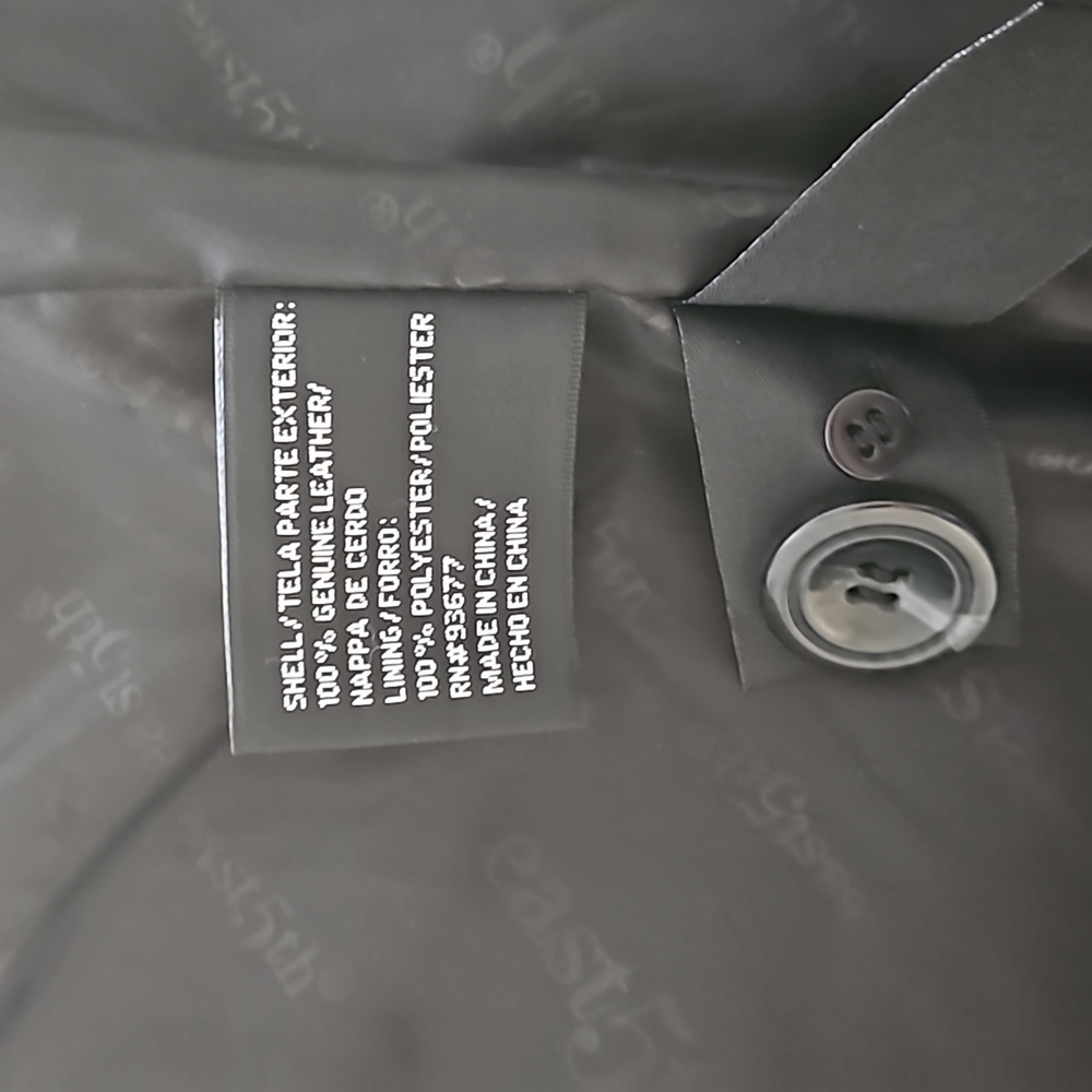 Black Leather jacket, blazer style. - Picture 5 of 10